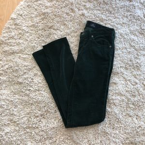 AG The Stevie Slim Straight Cords Green 27R